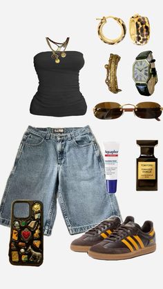 Outfit inspo ahs style cool girl stule tortoiseshell gold girl fit check City Aesthetic Outfit Summer, Artistic Outfit Ideas, Mystic Style Fashion, Summer Outfits Board, Govball Outfits, Indie Rock Concert Outfit, Mystic Outfits, Concert Necessities, Mystic Style