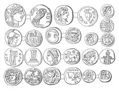 ancient greek coins from the early century royalty photo and royalty illustration art printable to use on