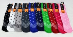 THE SPECIALISTS Light Cushion Woven Bandana Design Fashion Socks 85% Cotton, 6% Spandex, 9% Nylon ----------------------------------------------------------------------------------------------------------------------- 85% Cotton 6% Spandex 9% Nylon Bandana print Stretch crew socks PATTERN, full cushion in high impact areas ribbed arch A comfortable combed cotton construction and elastic arch support. Double Heel pad for impact protection and Cushioning Bandana Sock are an extra cushioned socks - Cheap Men's Blue Socks, Adult Fun Socks Walmart, Cheap Blue Men's Socks, Bandanas Men, Comfortable Non-slip Multicolor Socks, Multicolor Non-slip Comfortable Socks, Bandana Design, Women's Socks, Socks Pattern