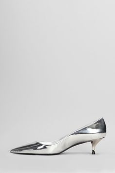 Stuart kitten Pumps in silver patent leather, pointed toe, slip on, liquid metal leather, leather sole, 50 mm heel, patent leather, Made in Spain Versace Sneakers, Tom Ford Handbags, Liquid Metal, Jimmy Choo Bag, Zegna Shoes, Golden Goose Deluxe Brand, Italian Outfits, Green Shoes, Sneaker Wedge