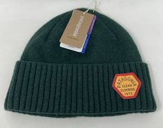 Patagonia Brodeo Beanie Wool Blend Knit Hat - New with Tags Message with any questions and Thanks for Looking !! Casual Knitted Hats For Outdoor Activities, Casual Beanie For Hiking, Casual Hiking Beanie Hat, Small Beanie, Wool Knit Hat, Wool Hat Knit, Round Logo, Wool Beanie, Wool Knit