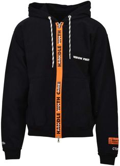 HERON PRESTON Hooded Zip-up Jacket Nylon Hoodie Windbreaker For Streetwear, Hooded Windbreaker With Graphic Print For Sports, Hooded Graphic Print Windbreaker For Streetwear, Heron Preston Outfit, Heron Preston T Shirt, Hoodie Outfit Men, Burnt Orange Color, Heron Preston, Shirt Design Inspiration