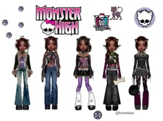 Clawdeen Inspired Outfits, Kpop Inspo Outfits, Monster High Comic, Bratz Hair, Monster High Designs, Monster High Clawdeen Wolf, Everskies Characters, Wolf Dress, Monster High Clawdeen