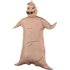 an inflatable costume is shown on the white background