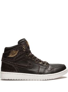 Jordan Air Jordan 1 Pinnacle sneakers - Brown All Jordans, Air Jordan 1s, Sneakers Brown, Jordan 1s, Jordan Air, Brown Sneakers, Custom Watch, Nike Air Max 97, Leather Shoes Woman