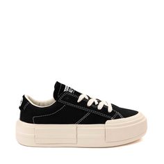 Converse Chuck Taylor All Star Cruise Sneaker - Black | Journeys Platform Converse Low Top, Chuck Taylor Shoes, Converse Run Star, Platform Converse, Black Converse, White Converse, Star Sneakers, Unisex Shoes, Converse Chuck Taylor All Star