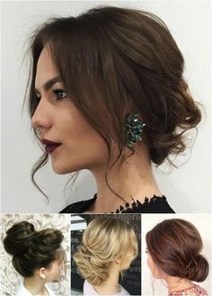 Updo Ideas for Medium Hair | Book with us at Art of Hair- Columbia for your next special occasion! myartofhair.com 573-442-2332 Modern Gibson Girl Hair, Chignon Simple, Formal Updo, Sanggul Modern, Diana Wedding, Wedding Hairstyles Medium Length, Victoria Wedding, Up Dos For Medium Hair