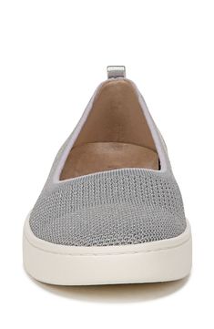 An easy-on, easy-wearing knit upper and deep flex grooves in the springy rubber sole combine for all-around, all-day comfort in this cute skimmer flat. Removable, cushioned insole with arch support Textile upper and lining/rubber sole Imported Casual Synthetic Flats For Everyday Wear, Casual Synthetic Everyday Flats, Comfortable Lightweight Spring Sneakers, Lightweight Slip-on Sneakers With Round Toe For Spring, Lightweight Flats With Textured Sole For Spring, Lightweight Slip-on Sneakers With Round Toe, Spring Lightweight Flats With Textured Sole, Lightweight Casual Flats For Everyday, Lightweight Low-top Slip-on Sneakers For Spring