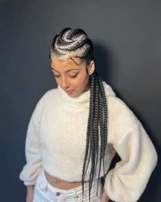 Swirl cornrows offer a modern twist on traditional cornrows, creating a dynamic and edgy look. The swirled pattern draws attention and adds a unique texture to your hair, making it a standout style.

Photo credit by: nikolas.trancas Ghana Braids, Style Photo, Braids Hairstyles, Edgy Look