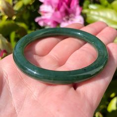 Child Size Jade Bangle, 45mm Canadian Nephrite Jade Spiritual Jade Bangle For Gift, Jade Egg, Kids Bangles, Wooden Gift Boxes, Jade Bangle, Nephrite Jade, Skateboard Art, Jade Bracelet, Round Stud Earrings