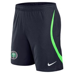 These Nigeria National Team 2022 Strike shorts offer an ideal means of expressing your club pride while brushing up on your skills for the pitch. Nike's Move To Zero journey ensures that these are made from recycled materials, so not only are they comfortable, but good for the future of the sport. Plus, the integrated Dri-FIT fabric technology works to keep you cool, which helps you make the most of your session. Officially licensed Dri-FIT technology wicks away moisture Machine wash Move To Zer Casual Shorts For Team Events During Sports Season, Casual Team-colored Shorts For Team Events, Casual Shorts For Team Events And Sports Season, Team Logo Shorts For Sports, Short Sports Bottoms With Team Logo, Team Logo Sports Shorts, Sports Shorts With Team Logo, Sports Shorts With Team Logo For Sports Season, Sports Shorts With Team Logo For Sports Events