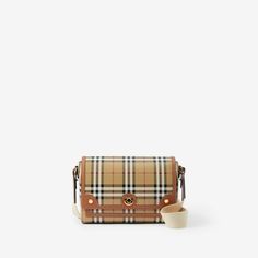 Note Bag in Briar Brown - Women | Burberry® Official Burberry Note, Notebook Bag, Painting Edges, Metal Hardware, Burberry Bag, Crossbody Strap, Magnetic Closure, Bag Making, Calf Leather