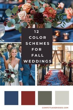 the color scheme for fall wedding colors