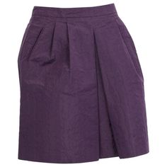 100% authentic Prada knee-length pleated flared skirt in eggplant embossed silk (56%) and polyester (44%). Has two slit pockets on the side and opens with a zipper on the side. Has been worn and is in excellent condition. Tag Size 42 Size M Waist 73cm (28.5in) Hips 116cm (45.2in) Length 56cm (21.8in) All our listings include only the listed item unless otherwise specified in the description above. Purple Silk, Flared Skirt, Flare Skirt, Eggplant, A Line Skirts, Pleated Skirt, Knee Length, Prada, Fashion Outfits