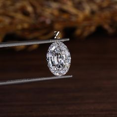 a close up of a diamond on a stick