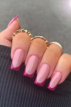 Squared Medium Length Nails, Simple Cute Nails Acrylic Coffin Pink, Pink Nail Designs Ballerina, Acrylic Square Nails Medium, Medium Acrylic Nails Coffin Ideas Simple, Elegant Acrylic Nails Square, Dark Pink French Tip Nails Coffin, Ballerina Medium Nails Designs, Ballerina Nails Medium Length Summer