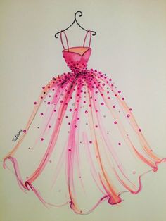 an advertisement for a pink dress on a white background with the words, love pinterest @ pinterest