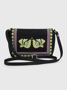 Carina Black sling bag by Ikoduo Global now available at Trendroots.com Traditional Black Travel Bag, Traditional Black Shoulder Bag For Gift, Traditional Black Shoulder Bag As Gift, Traditional Black Shoulder Bag Gift, Traditional Black Pouch Bag, Black Embroidered Travel Bag, Embroidered Black Satchel Shoulder Bag, Embroidered Black Shoulder Bag For Travel, Black Embroidered Bag For Everyday Use