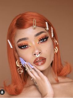 Pumpkin Spice Makeup, Benefit Foundation, Queen Wallpapers, Pumpkin Makeup, Nyane Lebajoa, Goof Proof Brow Pencil, Cute Hair Colors, Japanese Makeup, Top Hairstyles