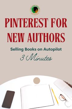 a book cover with the title pinterest for new authors selling books on autopilot