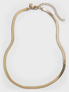 Flat Herringbone Necklace | Banana Republic Factory Trendy Snake Shape Jewelry With Chain, Trendy Snake Shape Chain Jewelry, Trendy Snake-shape Chain Jewelry, Trendy Adjustable Snake Chain Jewelry, Metal Snake-shaped Clavicle Chain Jewelry, Everyday Snake Shape Box Chain Jewelry, Trendy Snake Chain Clavicle Jewelry, Classic Metal Snake Chain Jewelry, Trendy Gold Snake Shaped Jewelry