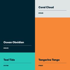 an orange and blue poster with the words coral cloud on it