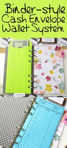 binder - style cash envelope wallet system is an easy way to keep your bills organized