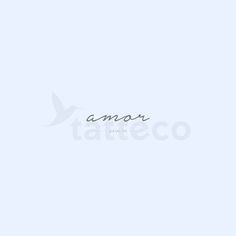 Amore Tattoo Cursive, Amor Cursive Tattoo, Amor Tattoos For Women, Amor Tattoo Fonts Words, Simple Line Tattoo, Dark Skin Tattoo, Cursive S, Long Lasting Temporary Tattoos