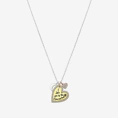 Included: 1 Necklace(s)Features: In A Gift BoxJewelry Closure: Lobster ClaspLink Construction: SemisolidShape: Heart, MoonStone Cut: RoundStone Millimeter Measurement: 1 Mm WidthMetal Color: Tri ToneChain Length: 16 InchChain Width: 1 MillimetersExtender Length: 2 InchPendant Length: 18.3mmPendant Width: 16.8mmChain Construction: CableStone Type: 55 Cubic ZirconiaMetal: Pure Silver Over BrassNecklace Type: Pendant NecklacesCountry of Origin: Imported Heart Moon, Moon Pendant Necklace, Moon Pendant, Pure Silver, Jewellery And Watches, Cubic Zirconia, Sparkle, Women Jewelry, Moon