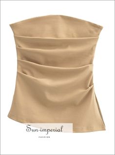 Origin: Mainland China Material: Spandex Pattern Type: Solid Color Style: Natural Color Decoration: NONE Size Table S: Bust 63-84cm(24.8"-33.1") Waist 62-70cm(24.4"-27.6") Length 42cm(16.5") M: Bust 67-88cm(26.4"-34.6") Waist 65-78cm(25.6"-30.7") Length 43cm(16.9") the size be measured by hand, Allow 1-3cm error Sleeveless Ruched Beige Tops, Beige Sleeveless Ruched Top, Beige Ruched Sleeveless Top, Summer Sleeveless Elastane Tube Top, Summer Elastane Tube Top, Beige Ruched Stretch Top, Stretch Beige Tops In Elastane, Beige Stretch Tops In Elastane, Beige Stretch Elastane Tops