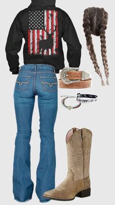 Teen Cowgirl Outfits, Casual Country Outfits Women, Cute Outfits Country, Simple Rodeo Outfits For Women, Cute Country Outfits For Concert, Country Girl Clothes, Classy Cowgirl Outfits, Country Girl Outfits