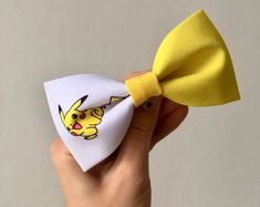 ElephantFlyShop от ElephantFlyShop на Etsy Character Hair Bows, Red Hair Bow, Kids Hair Bows, Bow Ideas, Bow Template, Toddler Hair Bows, Pokemon Cosplay