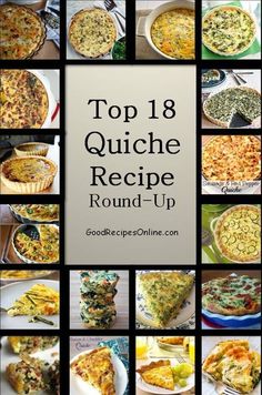 Check out this amazing collection of 18 Quiche Recipes. I Love Quiche for so many reasons. They are low Carb (except the crust). Quiche is good anytime of day, breakfast, lunch or dinner. SA... Chinese Fried Rice Recipe, Recipes Quiche, Chinese Fried Rice, Zucchini Quiche, Breakfast Quiche Recipes, Quiche Recipes Easy, Good Recipes, Quiche Recipe, Fried Rice Recipe