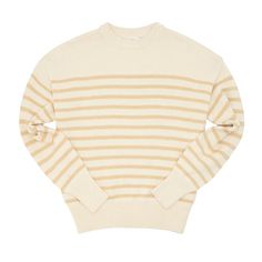 women's cream and tan stripe knit sweater | minnow swim Minnow Swim, Stripe Knit Sweater, Transitional Dressing, Polished Casual, Sweater Fits, Swimming Outfit, Bag Boys, Knit Pants, Spring 2024