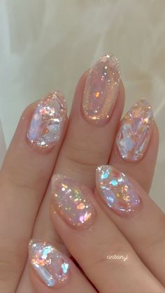 Nails Basic, Nails Kids, Nails Bright, Smink Inspiration, Pretty Gel Nails, Blue Spring, Diy Nail Art, Sparkly Nails, Classy Nails