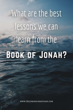 an ocean with the words, what are the best lessons we can learn from the book of