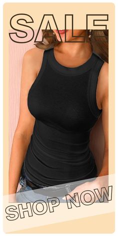 Black Fashion Sexy O Neck Sleeveless Off The Shoulder Regular Solid Tops Purple And Gold Dress, Hot Jumpsuits, Pink Swimwear, Sleeveless Outfit, Hot Swimwear, Red Dress Short, White Bodysuit, Tops Black, Tops Online