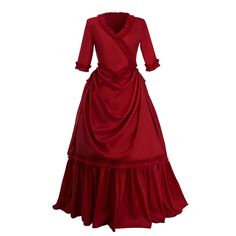 PRICES MAY VARY. Include: dress. Material: N/P taffeta. Size: US Women size, please refer to amazon size chart. if you choose custom made size, please message us your gender,height size,chest size,waist size,hip size. Occasion: classical party, wedding, renaissance faire party, theatrical show, victorian steampunk theme play, Halloween party etc. Bram Stoker's Dracula Mina Harker's Cosplay Costume Vampire Red Ball Gown. If you choose custom made, please tell us your gender,height size,chest size Vampire Ball Gown, Dracula Mina, Red Victorian Dress, Victorian Dress Costume, Mina Harker, Gothic Victorian Dresses, Red Ball Gown, Bustle Dress, Victorian Costume