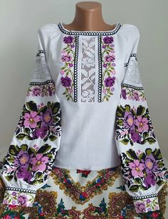 Украинская Вышиванка Вышитая блузка для женщин на белом - Etsy Украина Folk Blouse With Multicolor Embroidery Motif, Fall Folk Peasant Top With Intricate Embroidery, Traditional Peasant Top With Floral Embroidery For Fall, Traditional Fall Peasant Top With Floral Embroidery, Folk Style Long Sleeve Embroidered Peasant Top, Folk Style Embroidered Top For Fall, Folk Style Long Sleeve Peasant Top With Embroidered Hem, Folk Style Embroidered Top With Embroidered Hem For Fall, Folk Style Embroidered Hem Long Sleeve Peasant Top