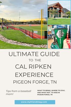 Baseball field at the Cal Ripken Experience. Family Packing List, Shade Tent, Pigeon Forge Tn, Dude Ranch, Family Trips