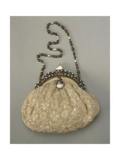 size: 24x18in Giclee Print: Evening Handbag by Mario Buccellati in Damask Fabric with Gold and Silver Clasp and Strap : Victorian Style Gold Embroidered Bag, Victorian Handmade Wedding Bags, Antique Handmade Wedding Bags, Victorian Gold Bag For Wedding, Antique Rectangular Wedding Bags, Damask Fabric, Evening Handbag, Gold And Silver, High Quality Art Prints