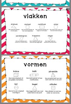 two different types of posters with the words vaken and vormen on them