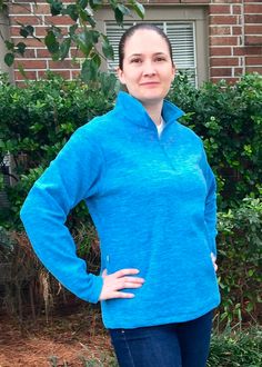 Medium Solid 5 out of 4 Patterns Women's Ascent Pullover Pullover Sewing Pattern, The Ascent, Fleece Patterns, Sewing Fleece, Pullover Pattern, Quarter Zip Fleece, Handmade Wardrobe, Quarter Zip Pullover, Pdf Sewing Patterns