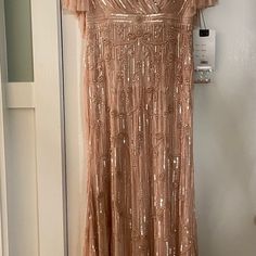 Blush Colored Gown, Size 8, Never Been Worn. Blush Floor-length Party Dress, Elegant Blush Evening Dress For Party, Blush Fitted Gown For Party, Elegant Blush Formal Dress, Elegant Blush Evening Dress, Elegant Blush Maxi Dress For Party, Elegant Blush Wedding Gown, Elegant Blush Gown For Party, Elegant Blush Wedding Dress