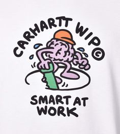 Carhartt WIP short sleeve smart T shirt with printed graphic on the front. Carhartt T-shirt Short sleeve Crew neck Printed graphic White Carhartt Graphic Tee, Graphic T-shirt Design, Carhartt Tshirt, Carhartt Wip, White T Shirt, Shirt White, White Tshirt, White T