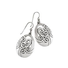 Mingle Earrings #BrightonFashionFridays Elegant Artistic Drop Earrings, Elegant Artistic Design Drop Earrings, Elegant Artistic Drop Earrings Jewelry, Elegant Swirl Earrings For Gift, Elegant Swirl Earrings As Gift, Swirl-shaped Earrings With Ear Wire, Elegant Swirl Ear Wire Earrings, Elegant Swirl Ear Wire Jewelry, Silver Swirl Sterling Silver Earrings