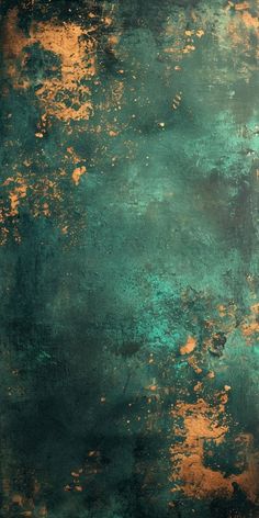 an old grungy green and gold background