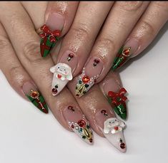 Thanksgiving Nails Hello Kitty, Hello Kitty Nails Christmas, Hello Kitty Xmas Nails, Hello Kitty Holiday Nails, Hello Kitty Christmas Nails, Hello Kitty Mummy Nails, Corset Nails, Beauty Nails Design, Goth Nails