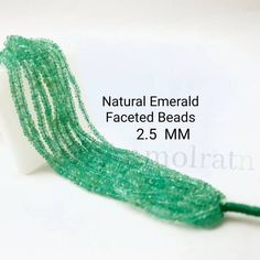 Just in! This unique AAA Quality Emerald Faceted Rondelle Beads| Natural Wholesale Loose Emerald Beads For Jewelry| | 2.5 MM Beads| Green Emerald Round Strands| for $32.0. #EmeraldNecklace #GreenBeads #EmeraldFacetedBead #EmeraldRondelle #EmeraldForJewelry #emerald #EmeraldBracelet #EmeraldJewelry #EmeraldBeads #EmeraldBeadsLoose Luxury Faceted Rondelle Emerald Necklace, Latest Ring Designs, Loose Emeralds, Emerald Bracelet, Emerald Bead, Colombian Emeralds, Indian Wedding Jewelry, Emerald Necklace, Types Of Gemstones