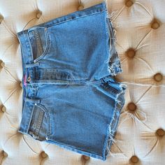 Button Fly Pocketless Shorts. Nwt 90s Inspired High Rise Denim Jean Shorts, 90s Style Cutoff Jeans In Denim Blue, 90s Style Dark Wash Jean Shorts For Spring, 90s Inspired High Rise Jean Shorts, 90s Inspired High Rise Denim Bottoms, 90s Inspired High-rise Denim Bottoms, 90s Inspired Denim Jean Shorts For Spring, 90s Inspired Denim Jean Shorts, 90s Inspired Denim Jean Shorts For Summer